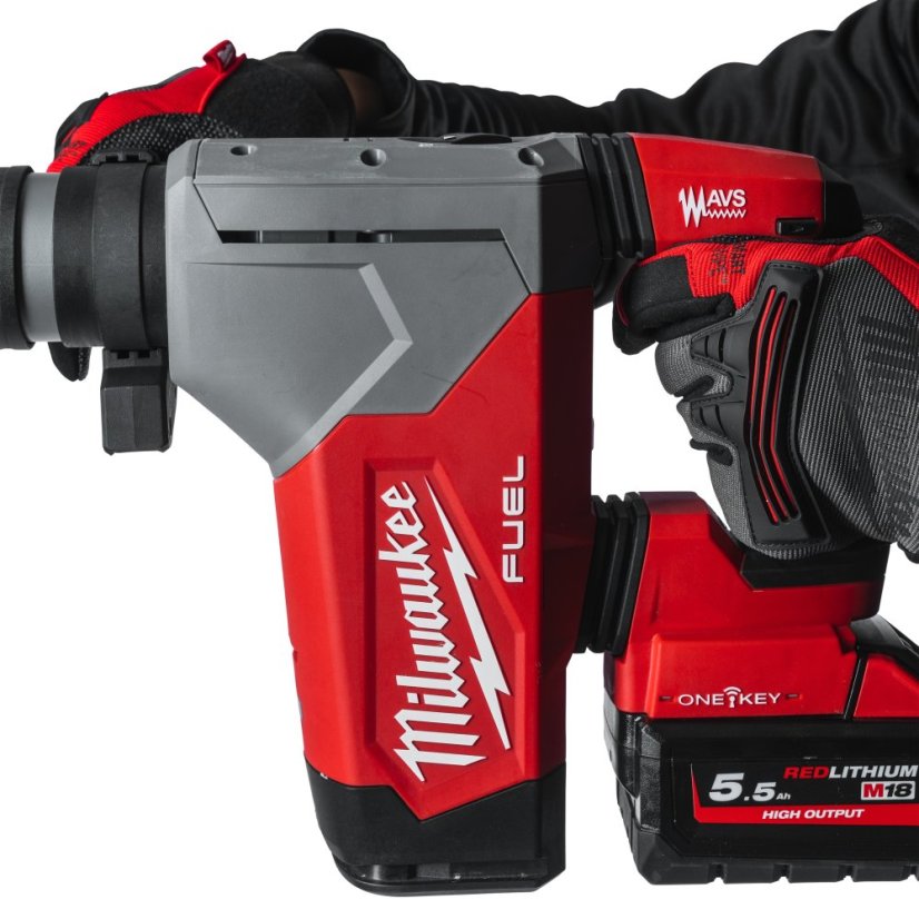 Milwaukee M18 ONEFHPX-0 ONE-KEY™ ak u kombinované 4 režimové kladivo 32 mm SDS-PLUS se sklíčidlem FIXTEC™ bez aku 4933478885