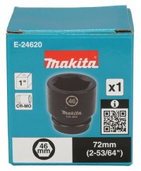 Makita E-24620 klíč nástrčný 1", čtyřhran, 46x72 mm