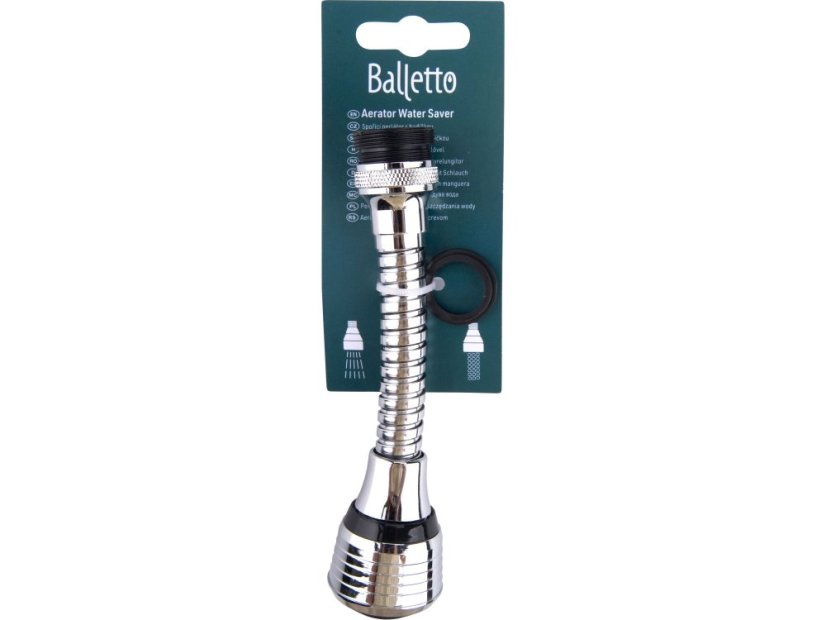 BALLETTO 81098 perlátor otočný, dvoupolohový, 15cm dlouhý, vodu šetřící