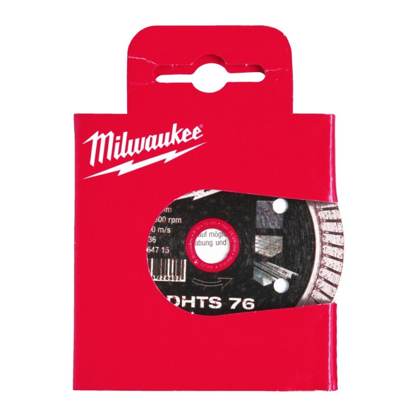 Milwaukee DHTS 76 76x10 diamantový kotouč turbo pro M12 FCOT 4932464715