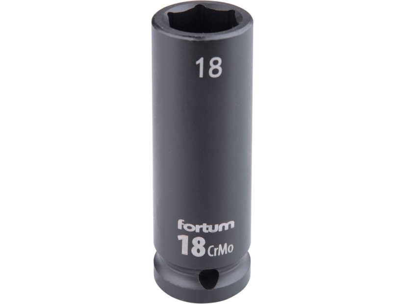 Fortum 4703218 hlavice nástrčná rázová 1/2", 18mm, L 78mm, CrMoV