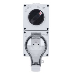 Solight 5B351 zásuvka IP66 s vypínačem vodotěsná a prachotěsná