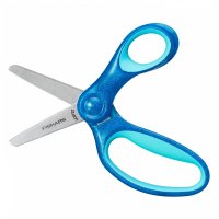 Fiskars 1064073 dětské nůžky se třpytkami, modré, 13 cm (6+)