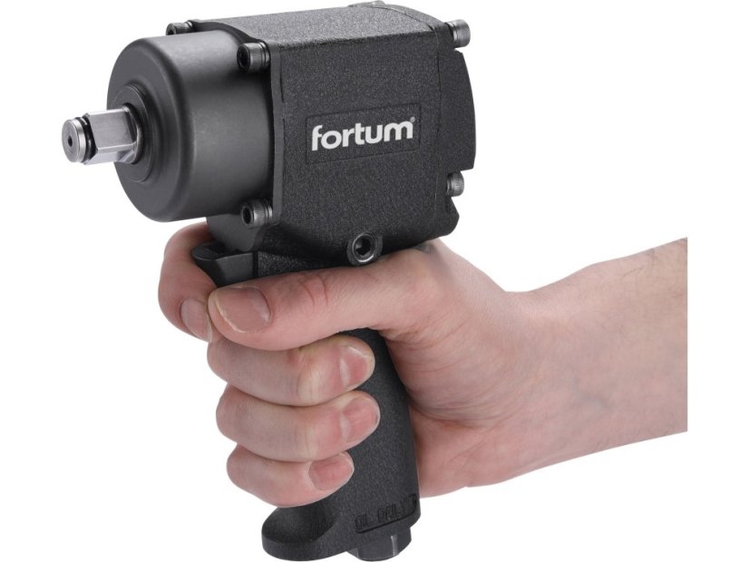 FORTUM 4795010 utahovák rázový, 1/2", pneu, 610Nm, MINI