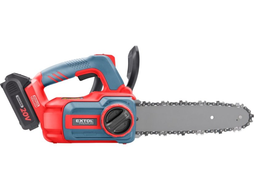 EXTOL PREMIUM 8891920 aku řetězová pila 30cm  SHARE20V, BRUSHLESS 1x 2Ah