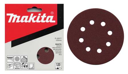 Makita P-43608 brusné papíry 10ks 125mm K320 Makita P-43608 brusné papíry 10ks 125mm K320