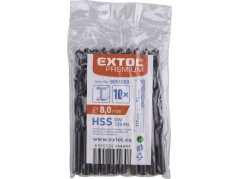 EXTOL PREMIUM 8801080 vrták do kovu HSS, bal 10ks, O 8,0mm
