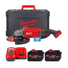Milwaukee M18 ONEFLAG230XPDB-122C ONE-KEY úhlová bruska  230 mm s kolébkovým spínačem 2x12Ah 4933499242