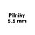 Pilníky 5,5 mm