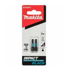 Makita B-63672 torzní bit 1/4" IMPACT BLACK T20 25mm 2 ks