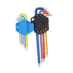 XTLINE XT0819 Sada imbus klíčů s kuličkou 9 dílů prodloužené 1,5-10 mm