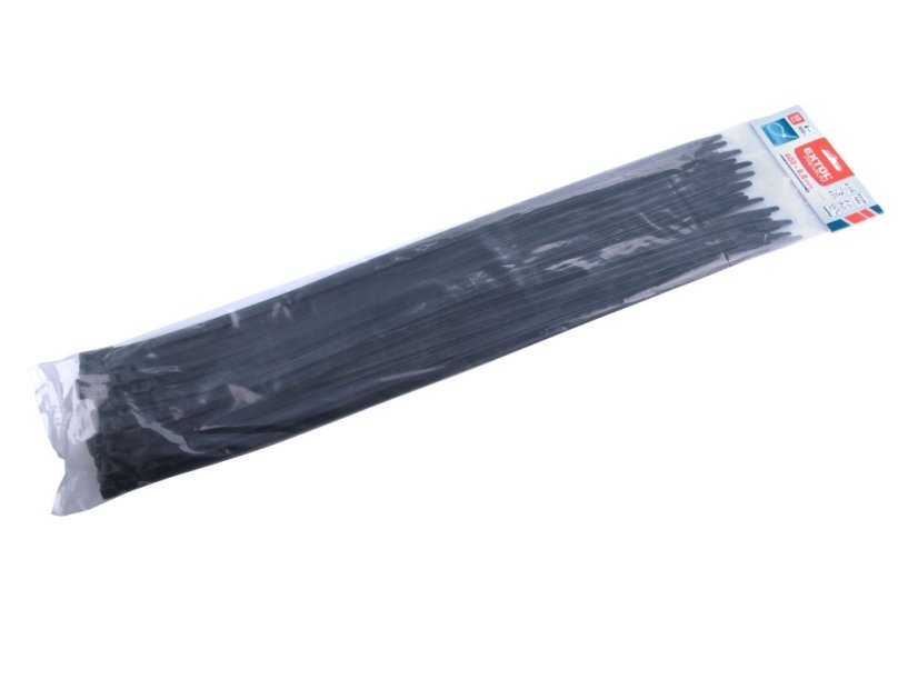 EXTOL PREMIUM 8856176 pásky stahovací na kabely černé, 600x8,8mm, 50ks, nylon PA66
