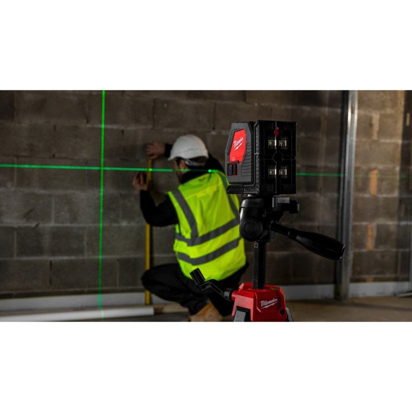 Milwaukee CLL-C zelený křížový laser na alkalické baterie 4933478753