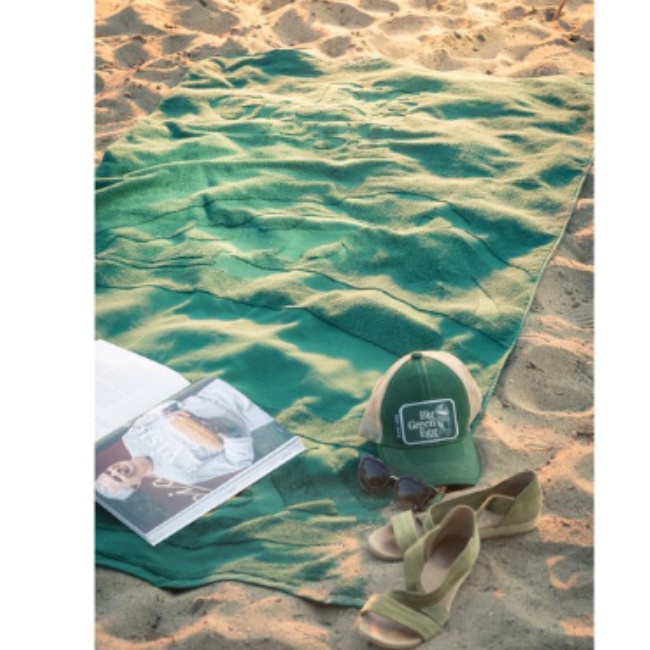 Big Green Egg osuška zelená 100x200cm
