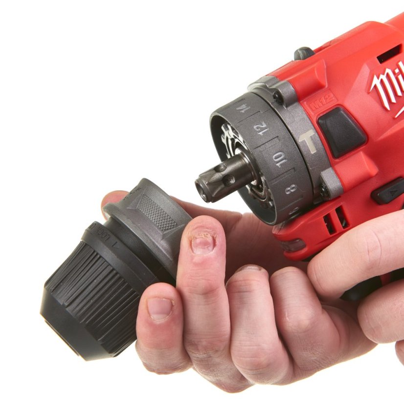 Milwaukee M12 FUEL™ FPDXKIT-202X kompaktní příklepová vrtačka s rychlovýměnným sklíčidlem 4933464138