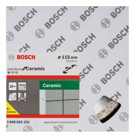 Bosch 2608603232 diamantový dělicí kotouč Standard for Ceramic 125 x 22,23 x 1,6 x 7 mm