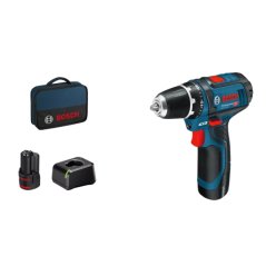 Bosch GSR 12V-15 aku vrtací šroubovák 12V 2x2Ah 060186810F