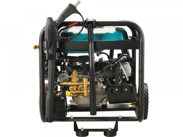 HERON 8896350 vysokotlaký motorový čistič s dálkovým ovládáním, el. startem, samonasáváním vody a šamponovačem, 210bar