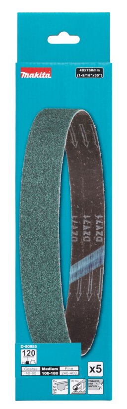 Makita D-80955 brusný pás 40x760mm Z120 5 ks