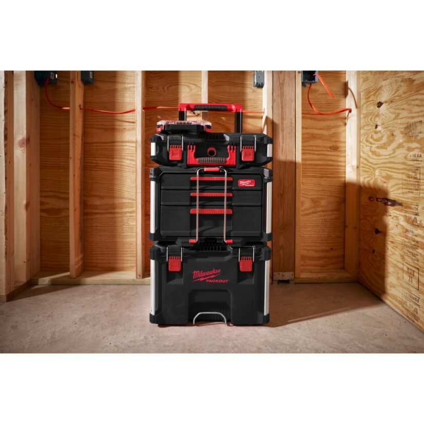 Milwaukee PACKOUT™ box na nářadí se 4 zásuvkami - Packout 2 + 1 Drawer Tool Box 4932493190