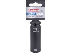 Fortum 4703218 hlavice nástrčná rázová 1/2", 18mm, L 78mm, CrMoV