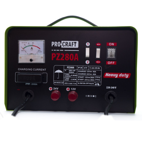 Procraft PZ280A nabíječka autobaterií se startovacím zdrojem