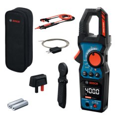 Sada klešťových měřičů Bosch EXMC600-17 s příslušenstvím.