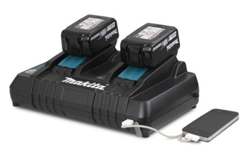 Makita DC18RD - nabíječka pro 2 akumulátory s USB portem