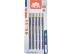 EXTOL PREMIUM 8805512 plátky do přímočaré pily 5ks, 126x4,0mm, HCS