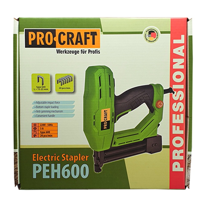 Procraft PEH600 sponkovačka/hřebíkovačka
