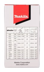 Makita 191H20-4 řetěz pilový 25cm 1.3mm 3/8" .050" 39čl LP Makita=old196142-7