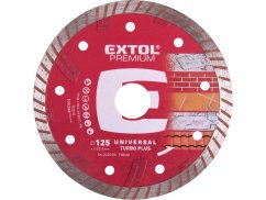 EXTOL PREMIUM 8803032 kotouč diamantový řezný TURBO PLUS - suché i mokré řezání, O 125x22,2x2,2mm