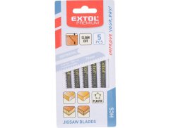 EXTOL PREMIUM 8805501 plátky do přímočaré pily 5ks, 75x2,5mm, HCS