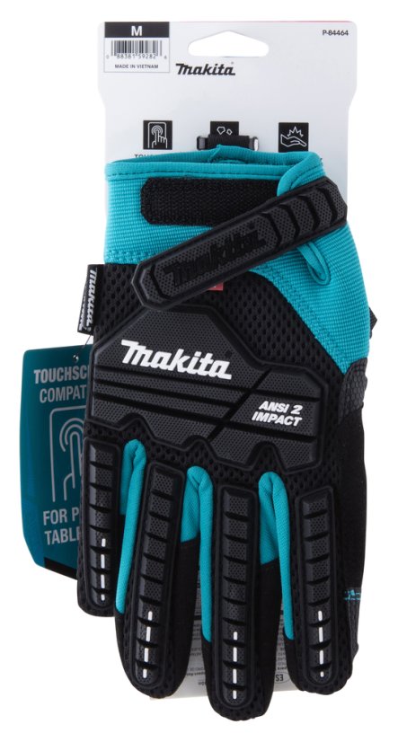 Makita P-84464 rukavice pracovní antivibrační, impact, velikost M/8
