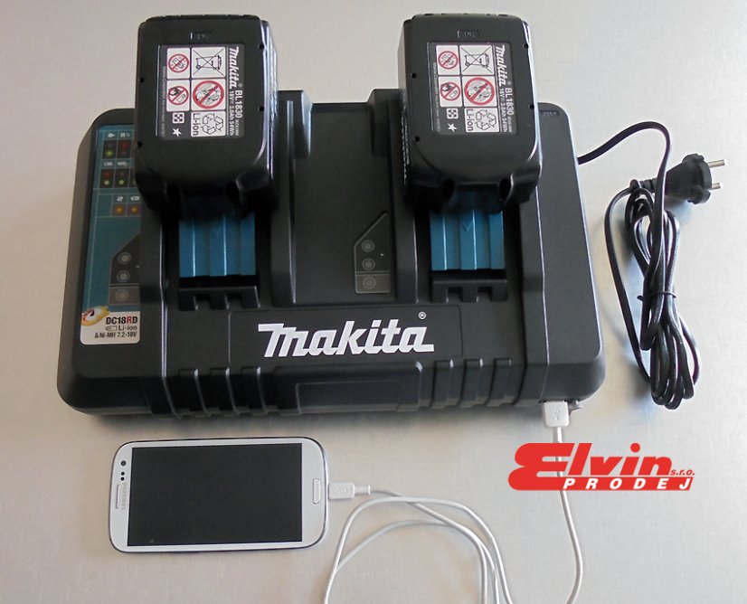 Makita sada 4xBL1830 + nabíječka DC18RD + systainer