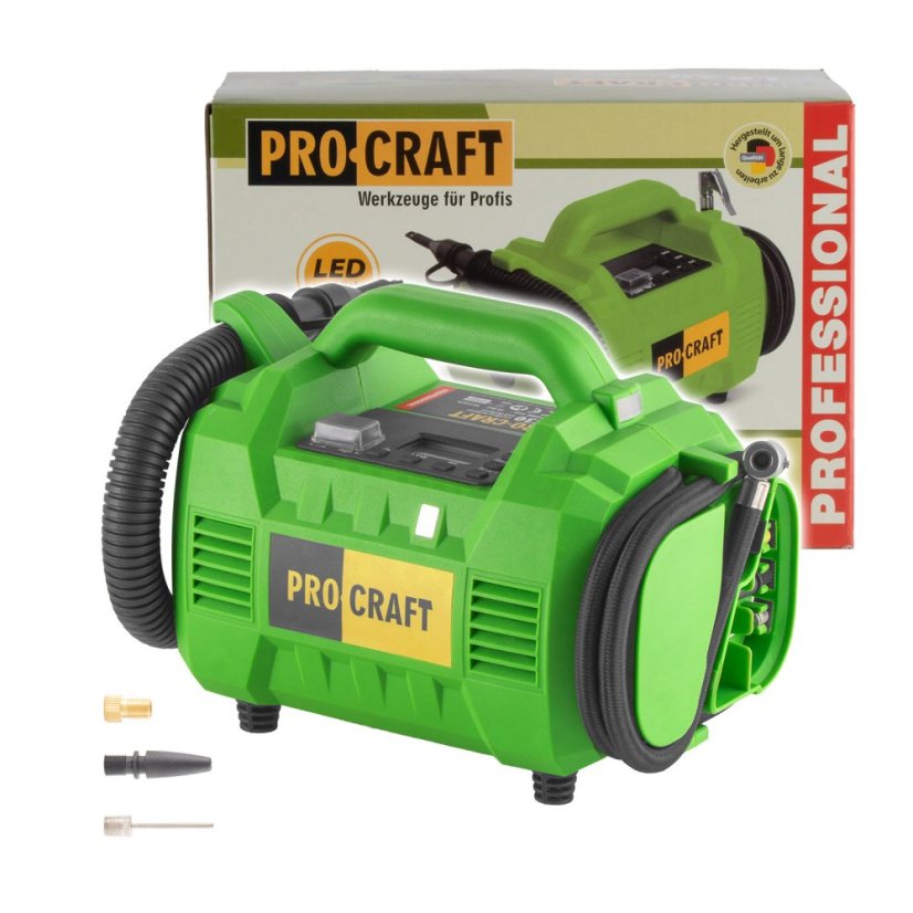 Procraft LK30 bb aku kompresor s ofukováním 20 V bez aku