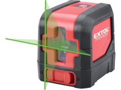 EXTOL PREMIUM 8823306 laser zelený liniový, křížový samonivelační