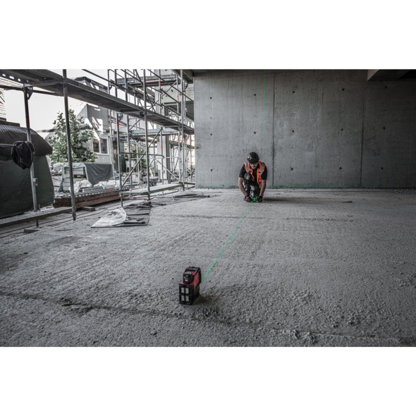 Milwaukee M12 CLLP-301C zelený kombinovaný křížový liniovo-bodový laser 1x 3Ah 4933478100