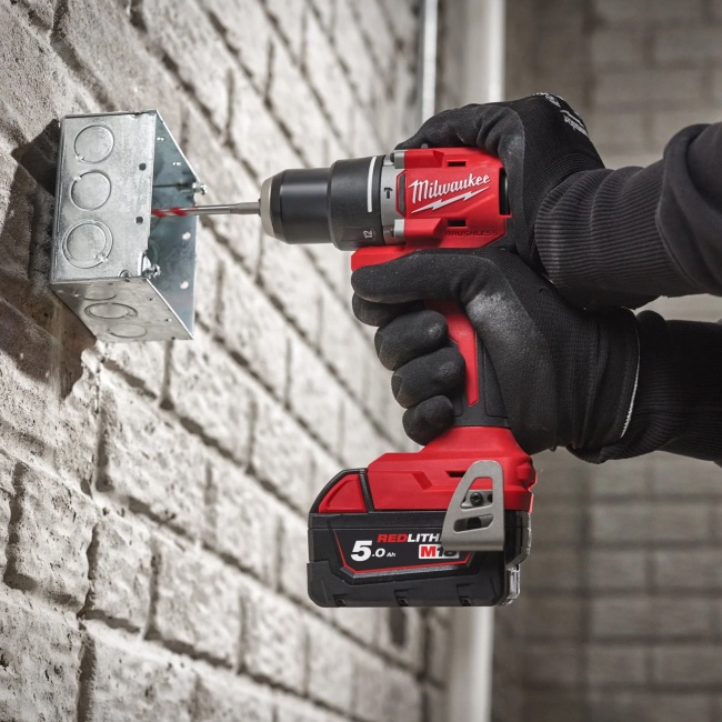 Milwaukee M18 BLPDRC-0X aku kompaktní příklepová vrtačka bez aku 4933492821