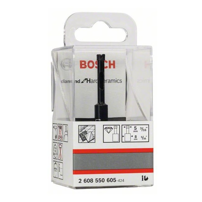 Bosch 2608550605 diamantový vrták pro mokré vrtání Diamond for Hard Ceramics 5x30mm