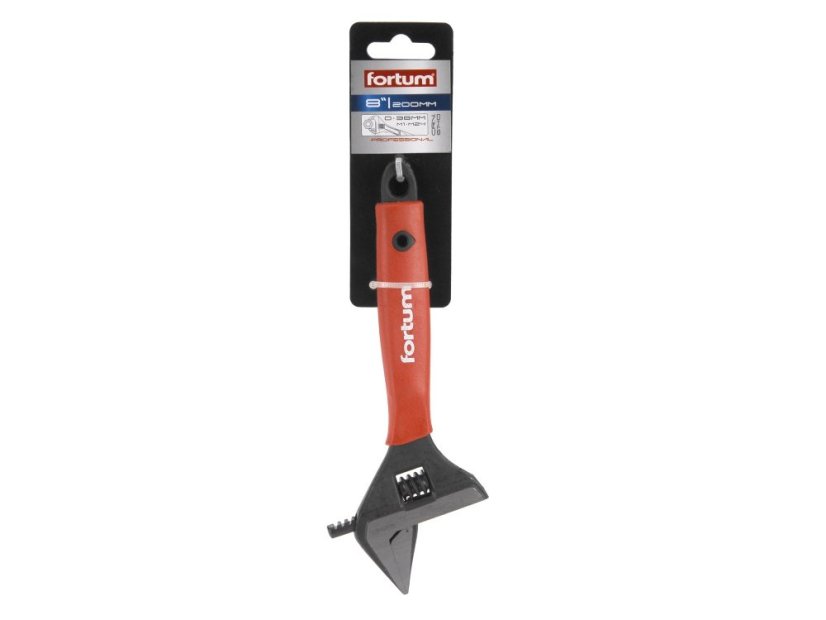 FORTUM 4775008 klíč nastavitelný instalatérský, rozsah 0-38mm, CrV
