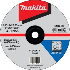 Makita A-80955 brusný kotouč 230x6x22 ocel