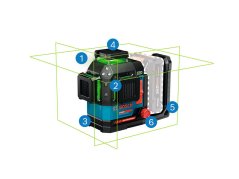 Laserový nivelační přístroj Bosch EXLL18V-120-33CG s dosahem 120 m.