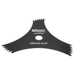Procraft H-3T/D nůž do křovinořezu 255x25.4mm 3Z DRAGON