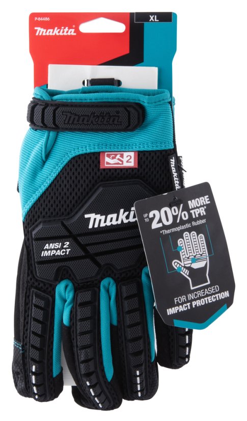 Makita P-84486 rukavice pracovní antivibrační, impact, velikost XL/10
