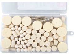 EXTOL CRAFT 903760 kotouče plstěné leštící, sada 120ks