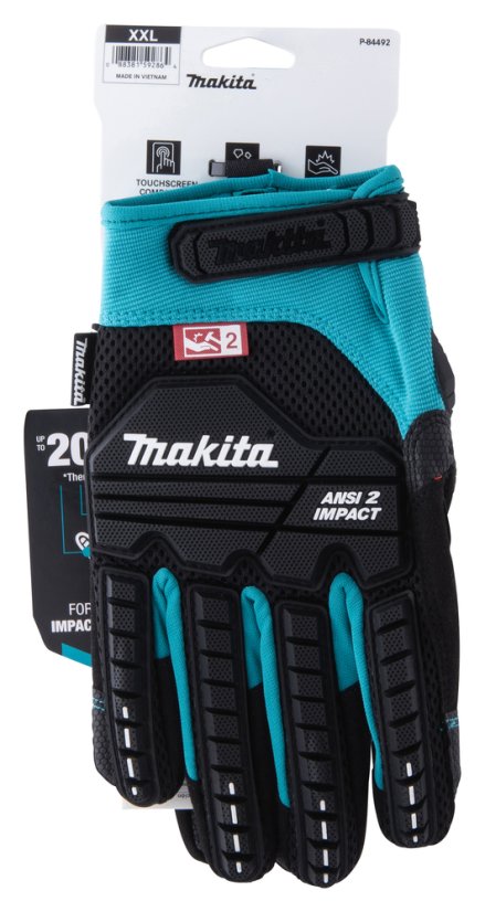 Makita P-84492 rukavice pracovní antivibrační, impact, velikost XXL/11