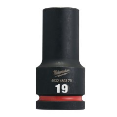 Milwaukee průmyslová hlavice prodloužená Shockwave 3/4" HEX 19mm 4932480379