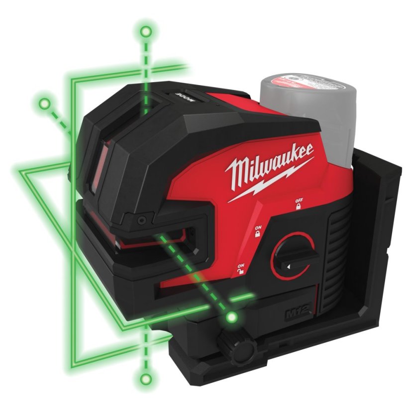 Milwaukee M12 CLL4P-0C křížový liniový laser se 4 body bez aku 4933479202