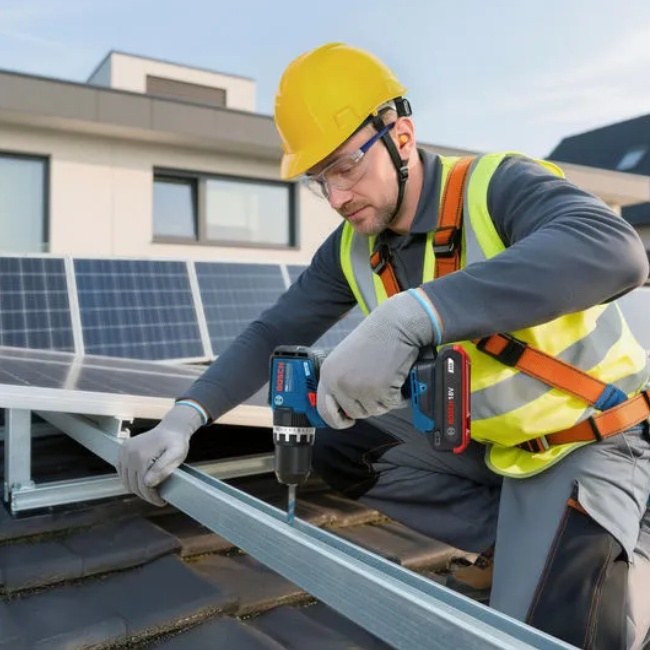 Bosch GSB 18V-52 aku příklepový vrtací šroubovák 18 V 2x2Ah 06019S0123